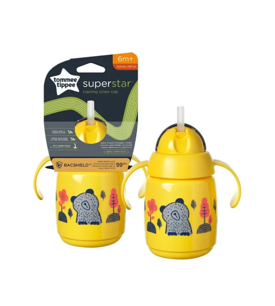 Tommee Tippee 447831 1X TRNR Straw 300ml AL IL YELLOW