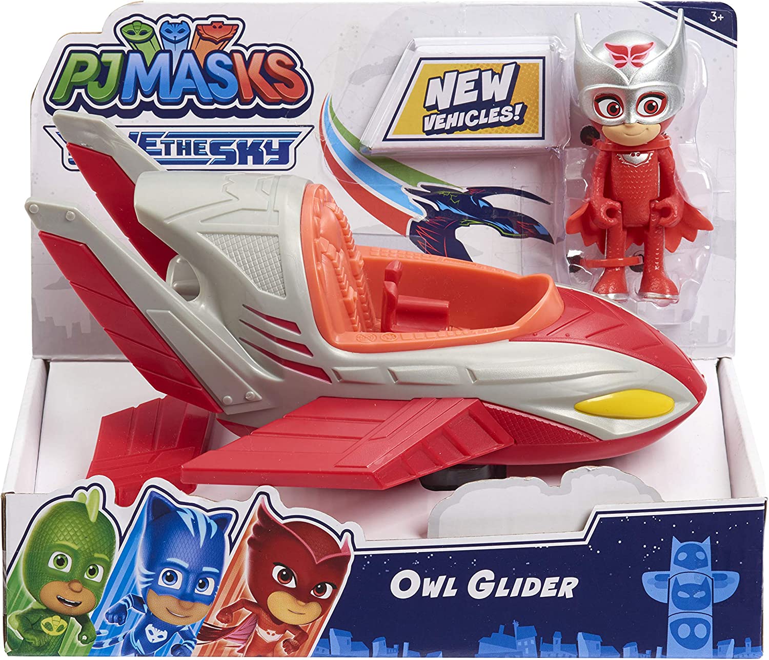 PJ Masks 95822 Jet Owlette Owl Glider Sky Vehicles - Toys for Boys ...