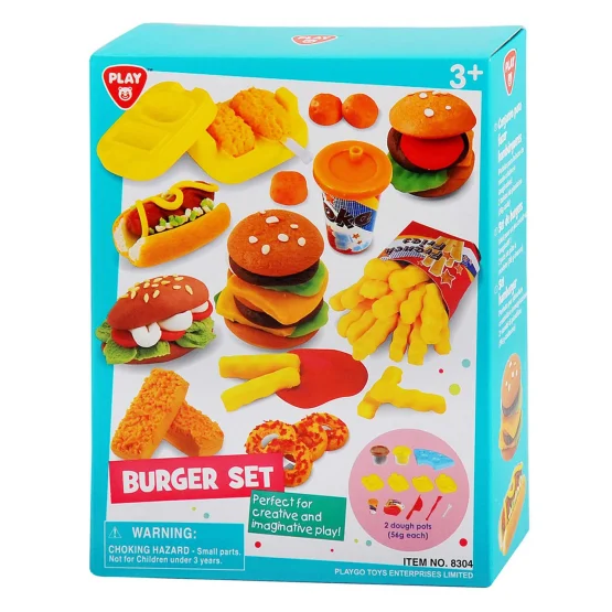 PlayGo 8304 Play Dough Burger Set 2 X 2 OZ Dough Included PlayGo – Toys For Kids PlayGo 8304 Play Dough Burger Set 2 X 2 OZ Dough Included PlayGo – Toys For Kids