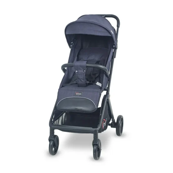 Baby Stroller – Tinnies T105-A – Navy Blue Auto Folding