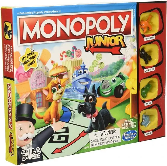 Monopoly Junior board game- Multicolor