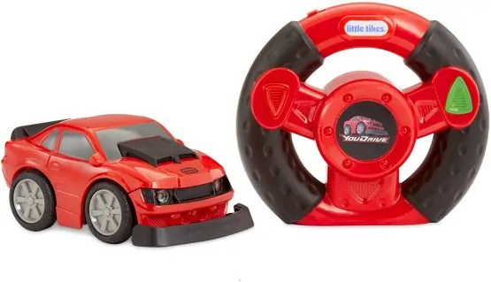 Little Tikes YouDrive Red Muscle Car with Easy Steering Remote Control Toy, Multicolor