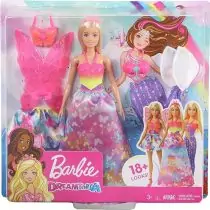Barbie GJK40 Fairy Tale Dress Up Gift Doll Set