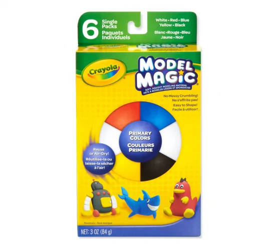 Crayola 232404 Model Magic Secondary Colors Pack of 6