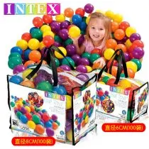 Intex 49600 3-1/8″ Fun Ball – 100 Colored Plastic Balls for Ages 2+