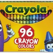 Crayola 520096 Built-in Sharpener 96ct Crayons