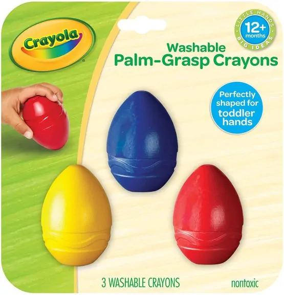 Crayola 811450 Washable Palm-Grasp Crayons