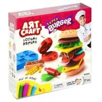 DEDE 3554 Hand Press Hamburger Dough Play Set