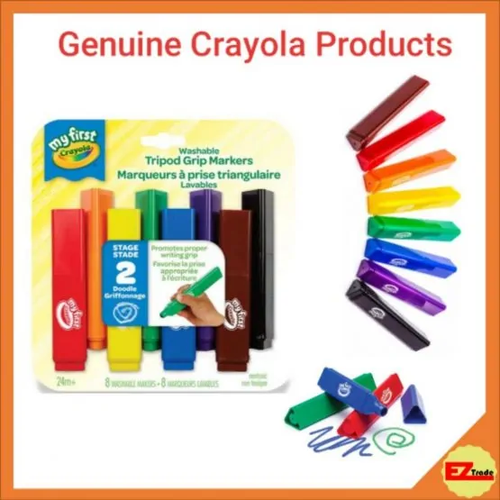 Crayola 811386 My First Tipod 24M Markerks Washable