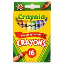 Crayola 523016 Cryn, 16ct Htab, 8sz, 6 Inners, 48pk