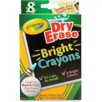 Odorless Dry Erase Crayons Bright Color for Kids Creativity