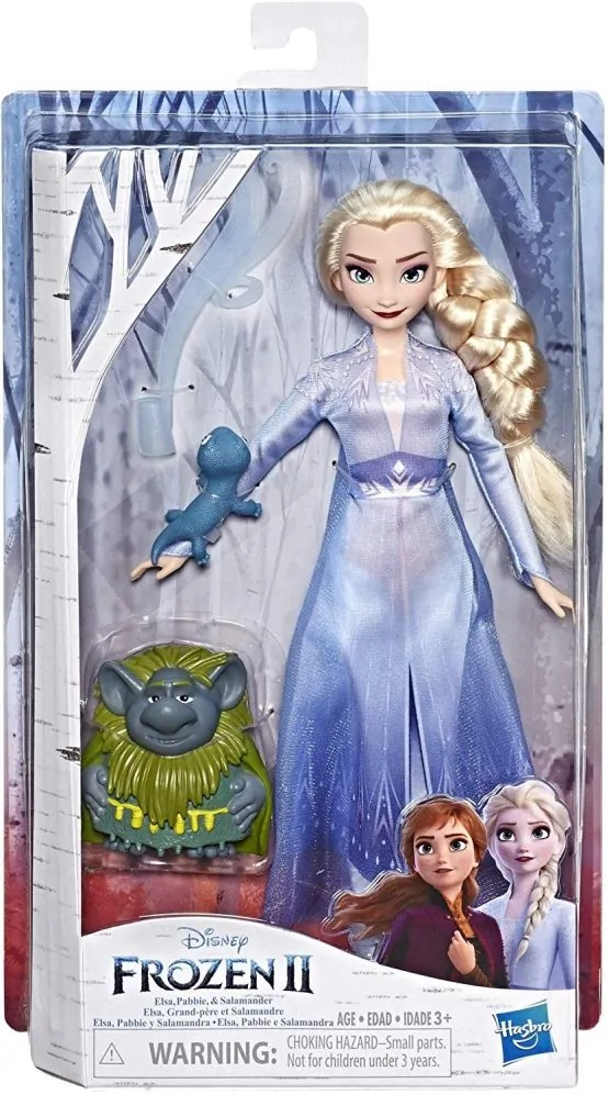 Barbie E6660 Frz 2 Fd Elsa Pabbie Salamander  For Kids