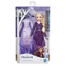 Barbie E6907 Disney Frozen II Doll W- Purple Dress  For Kids