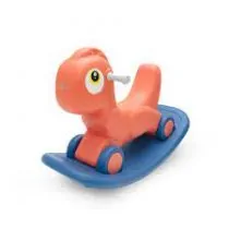 Tinnies T1002 Rocking Dinosaur & Push Car Orange