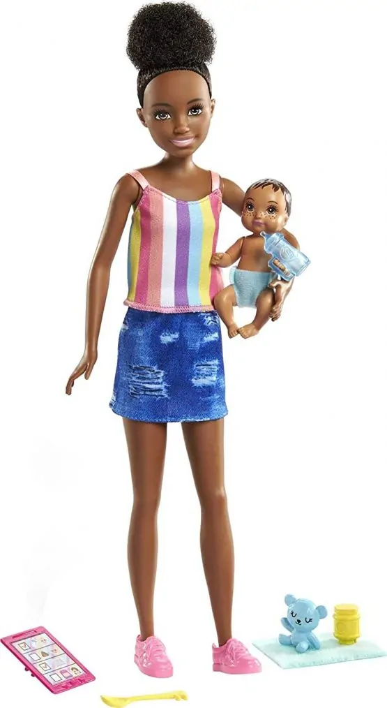 Barbie Doll GRP12 skipper Babysitters Doll Brunette Accessories