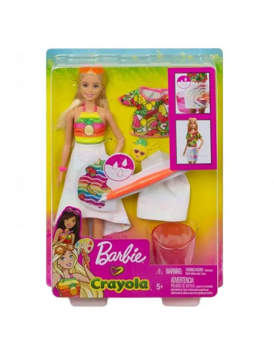 Buy Barbie Doll GBK17 Crayola Cutie Surprise Asst