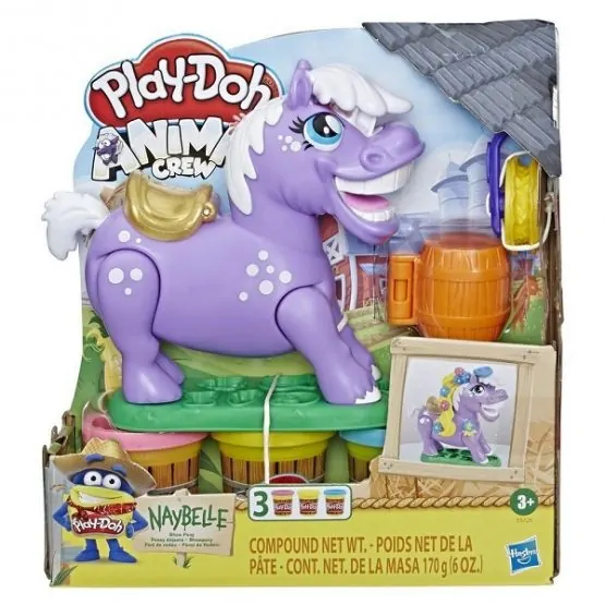 Hasbro E6726 Play-Doh Anime Crew Naybelle Pony Play Set – Toys for Kids