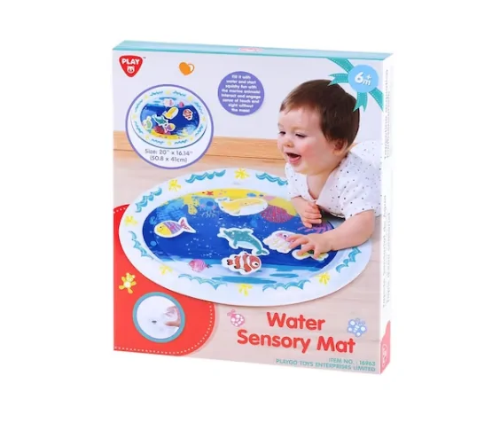PlayGo 16963 Interactive Water Sensory Mat Marine Animals – Toys for Kids