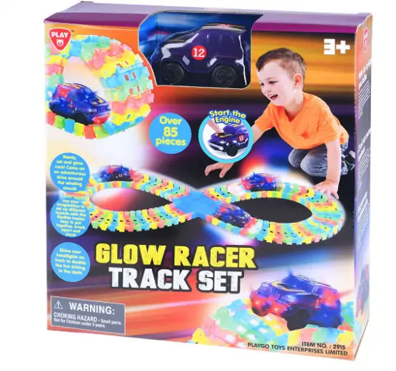 PlayGo 2834 Glow Racer Track Set – Kids Toys