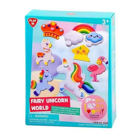 PlayGo 8328 Play Dough Fairy Unicorn World (2 X 2 OZ Dough Included PlayGo – Toys For Kids
