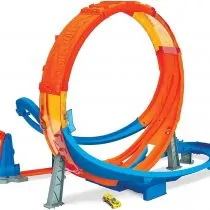 Hot Wheels Track Set Massive Loop Mayhem 28-Inh Wide 1:64 Scale Car (GTV14)
