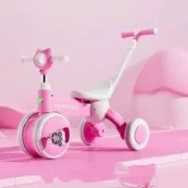 Kids Cycle With Lights and Stroller for Baby Girl (CXC-505-B)
